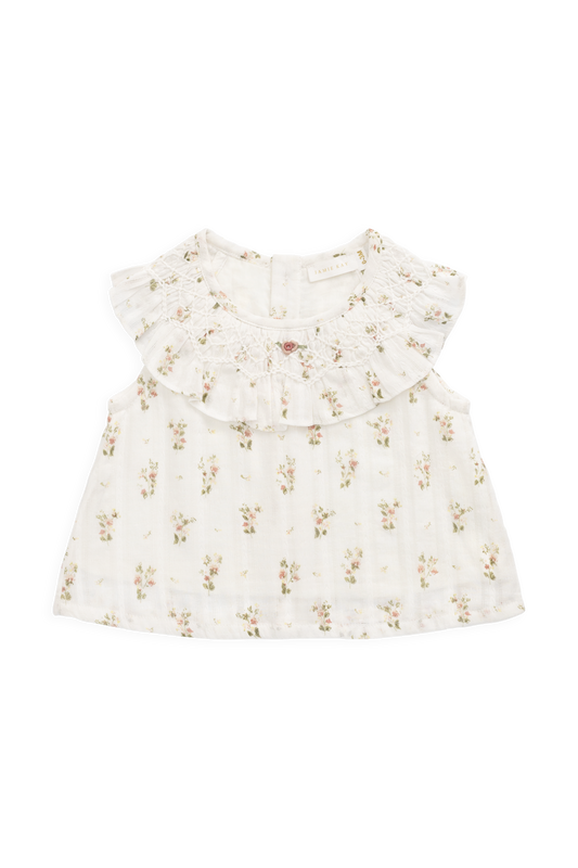 Organic Cotton Saylor Top - Josepha Egret by Jamie Kay