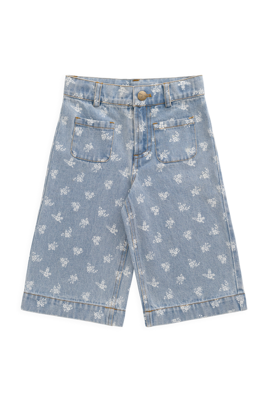 Theodora Pant - Tully Floral Denim by Jamie Kay
