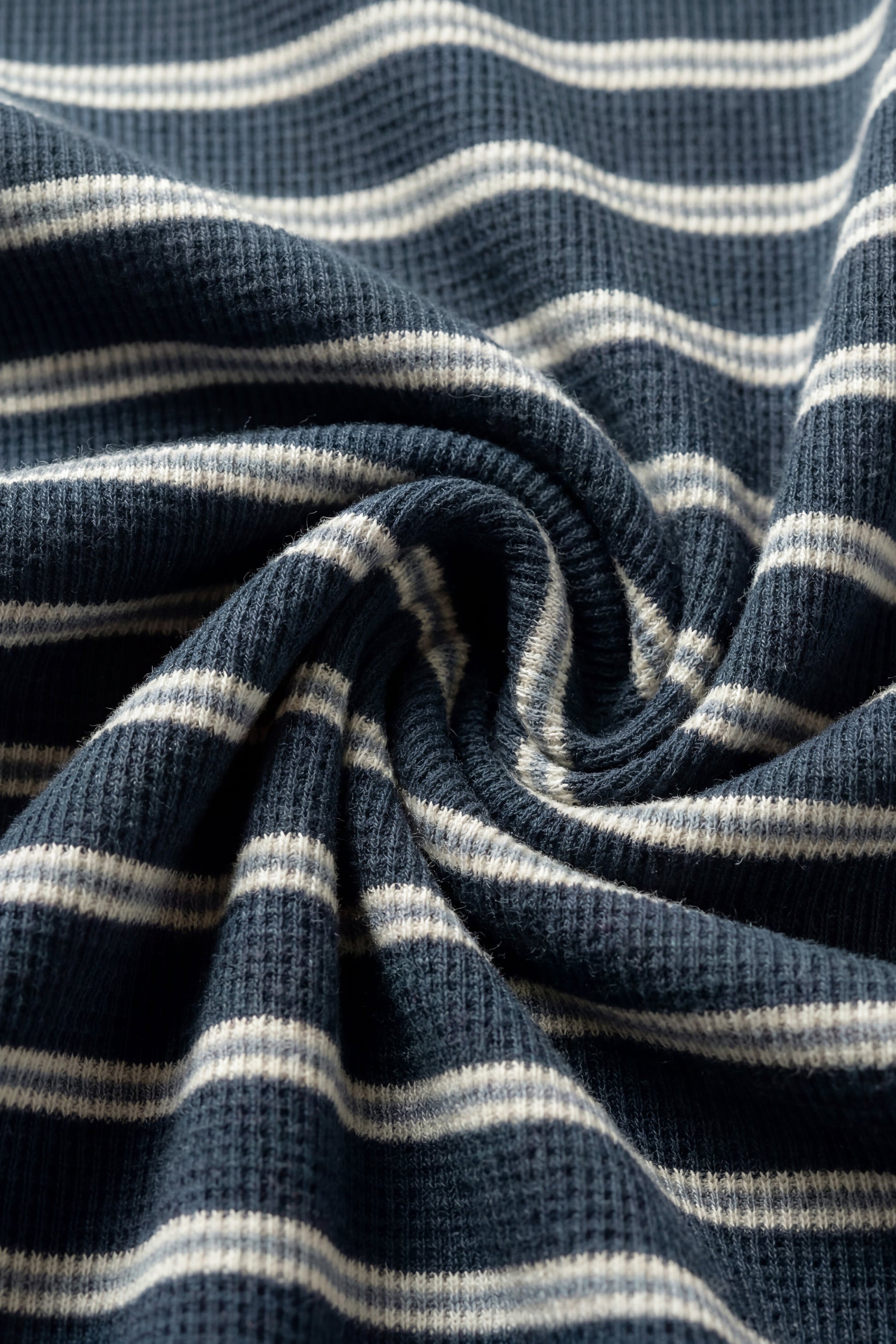 Organic Cotton Waffle Leith Tee - Dreamer Stripe Captain by Jamie Kay