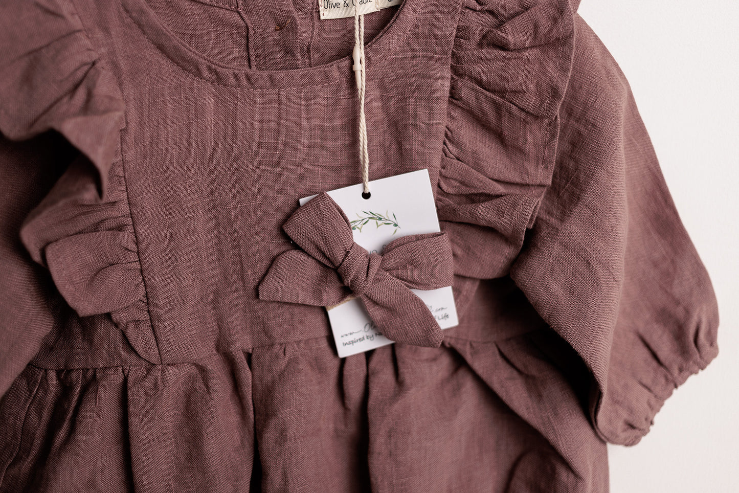 Gabriella Longsleeve Romper with Bow