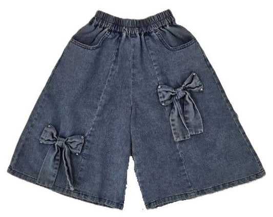 DOUBLE BOW CROPPED PANTS