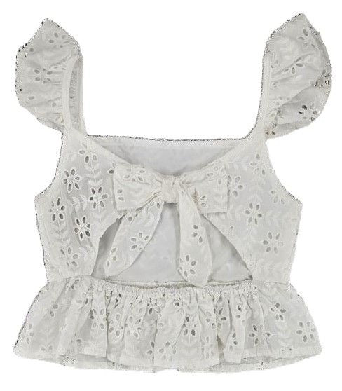 EYELET OPEN BACK TANK