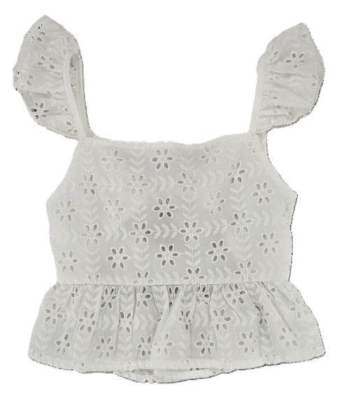 EYELET OPEN BACK TANK