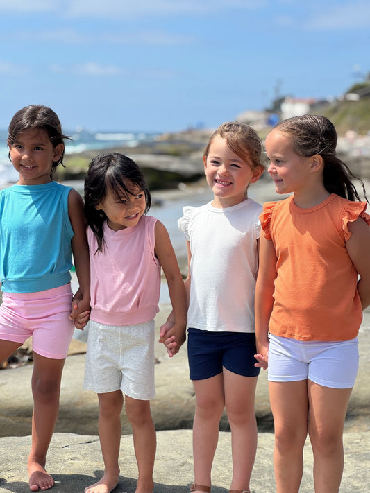 White Aster Shorts by Vignette