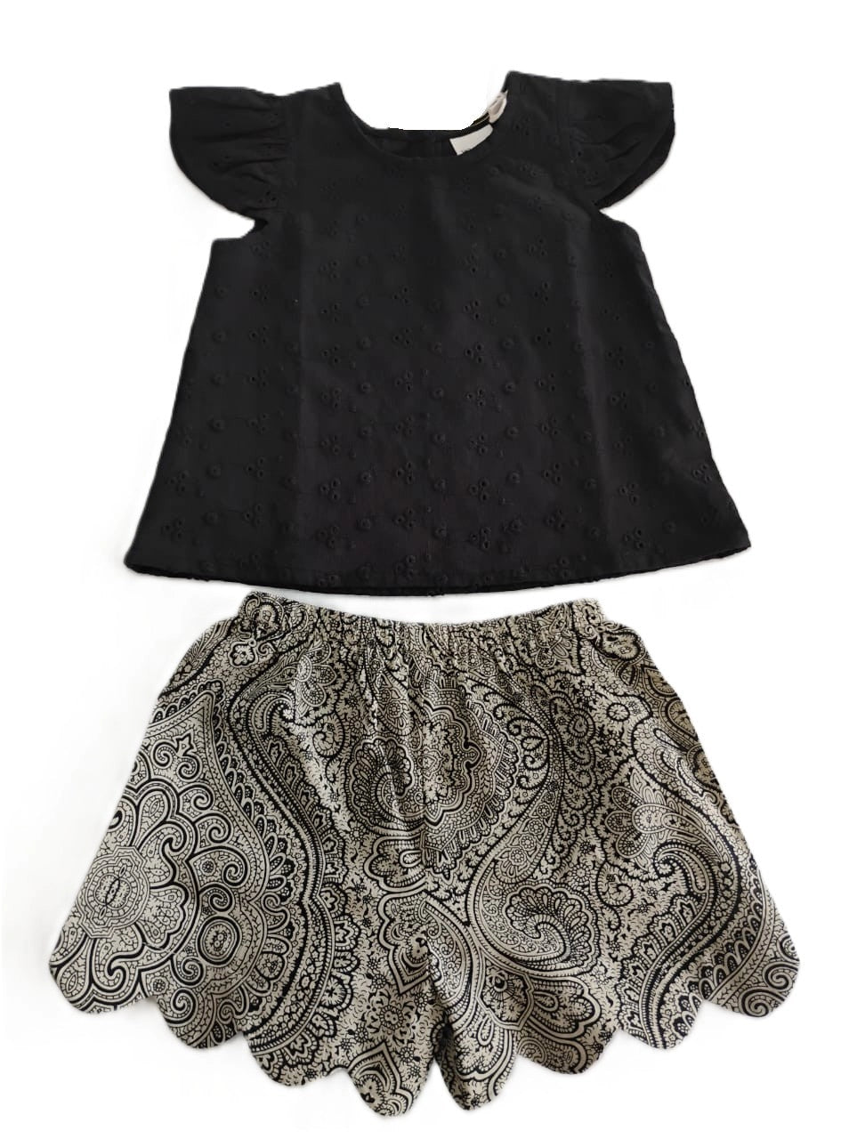 Black and White  Reva Shorts and Top Set