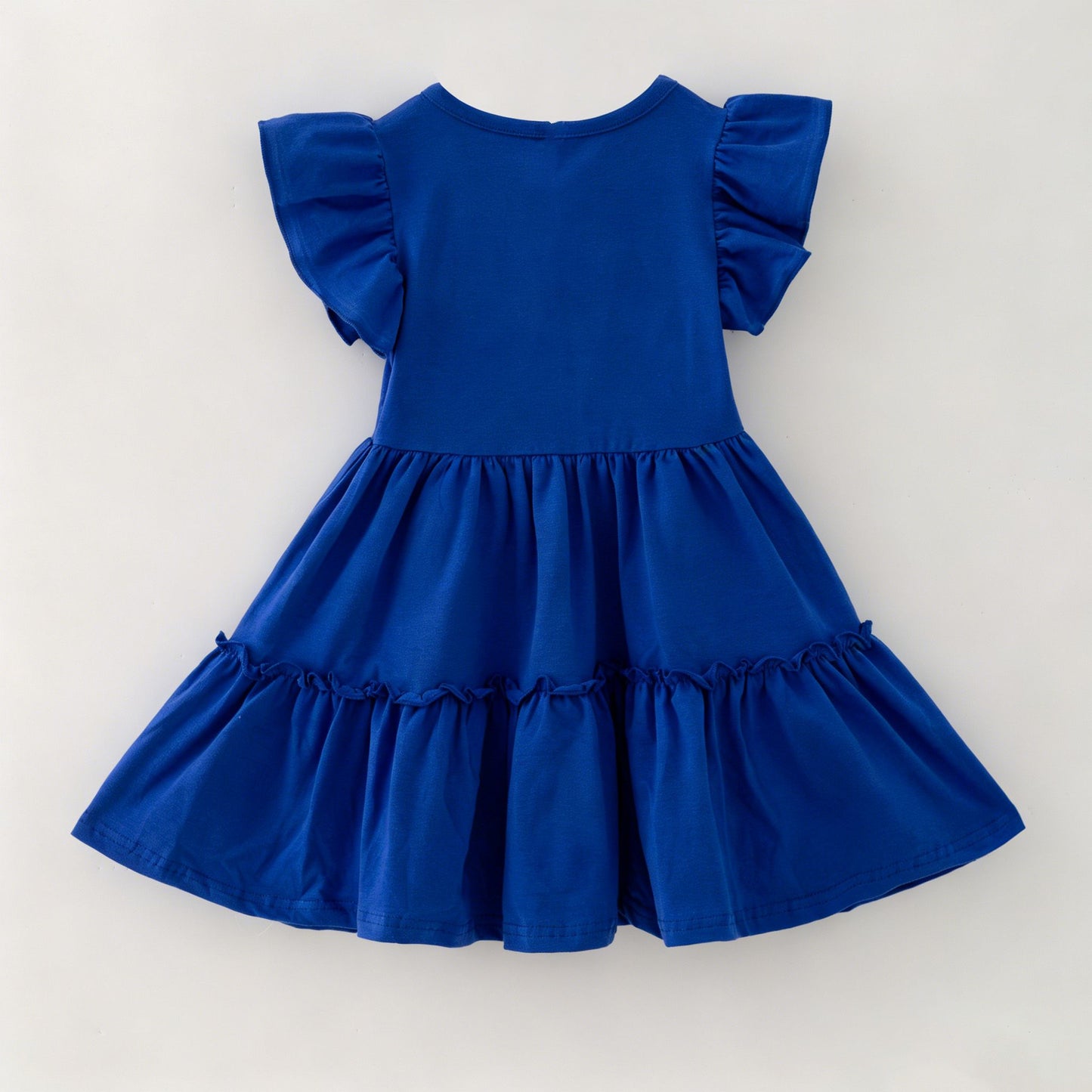 Blue Football Sequin Girls Dress