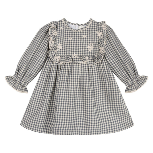 Blue Harmony Gingham Dress