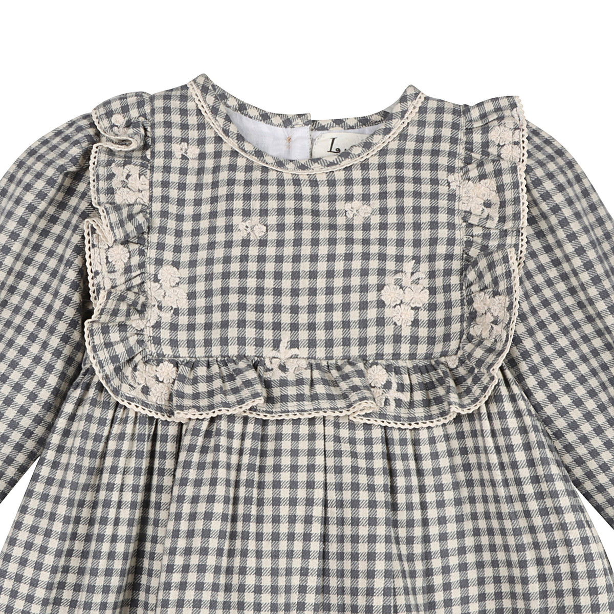 Blue Harmony Gingham Dress