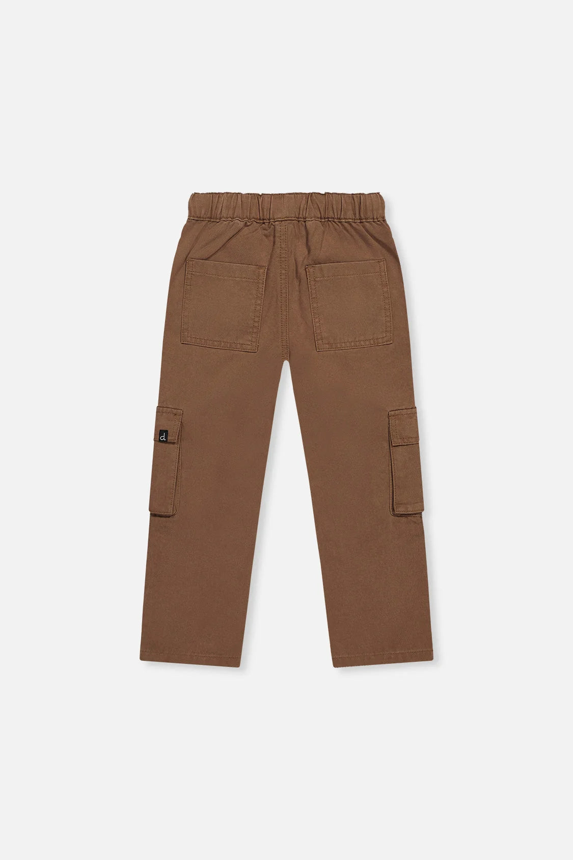 Twill Pants With Cargo Pockets Neutral Brown