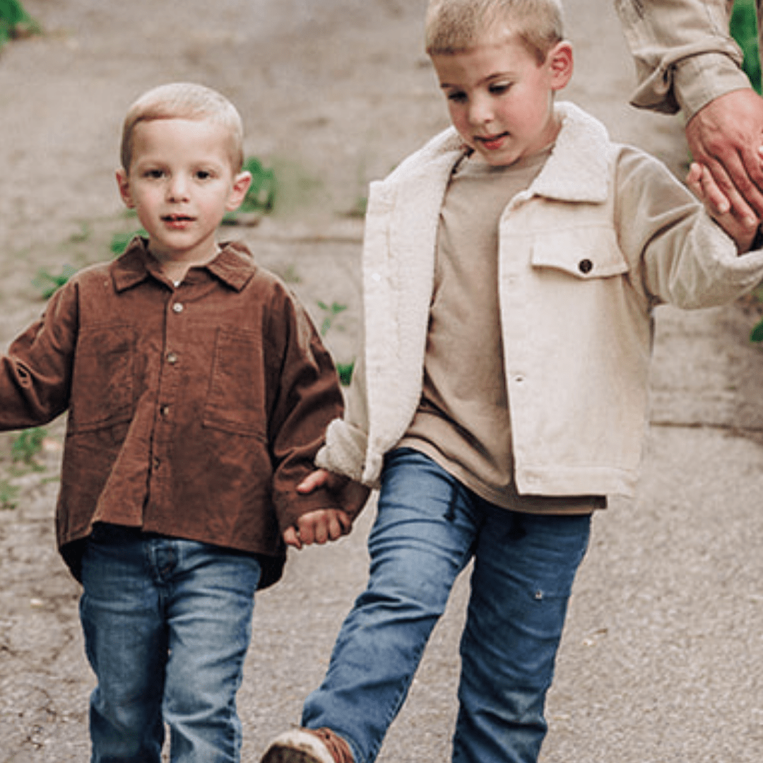 Cocoa Brown Corduroy Jacket - Kids