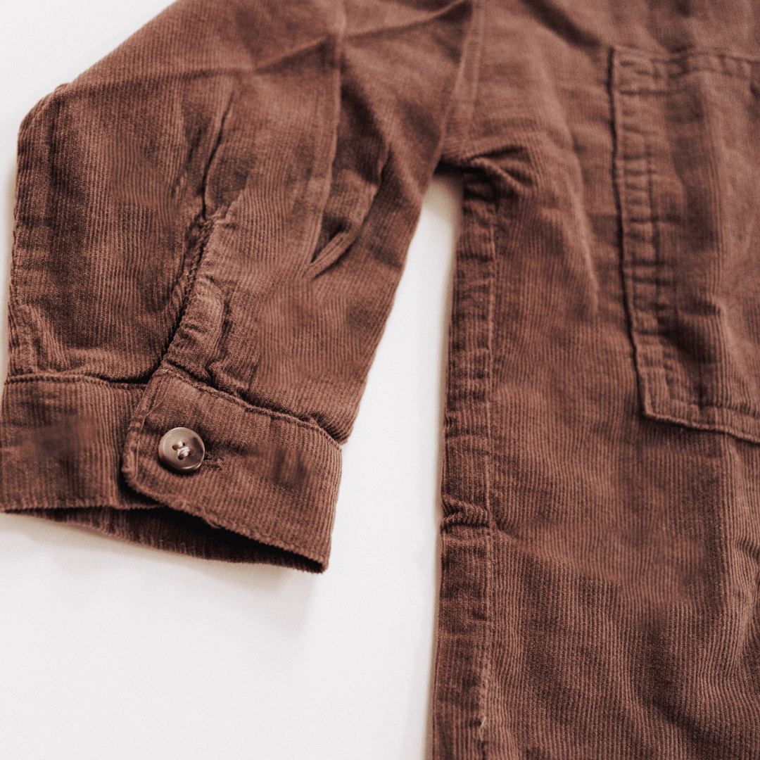 Cocoa Brown Corduroy Jacket - Kids