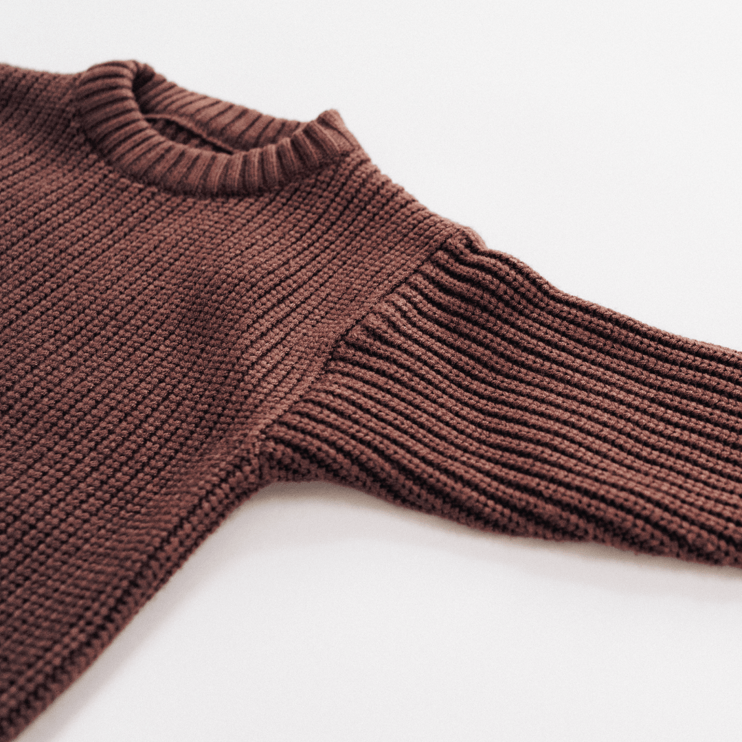 Chocolate Brown Knit Pullover Sweater - Baby & Kids