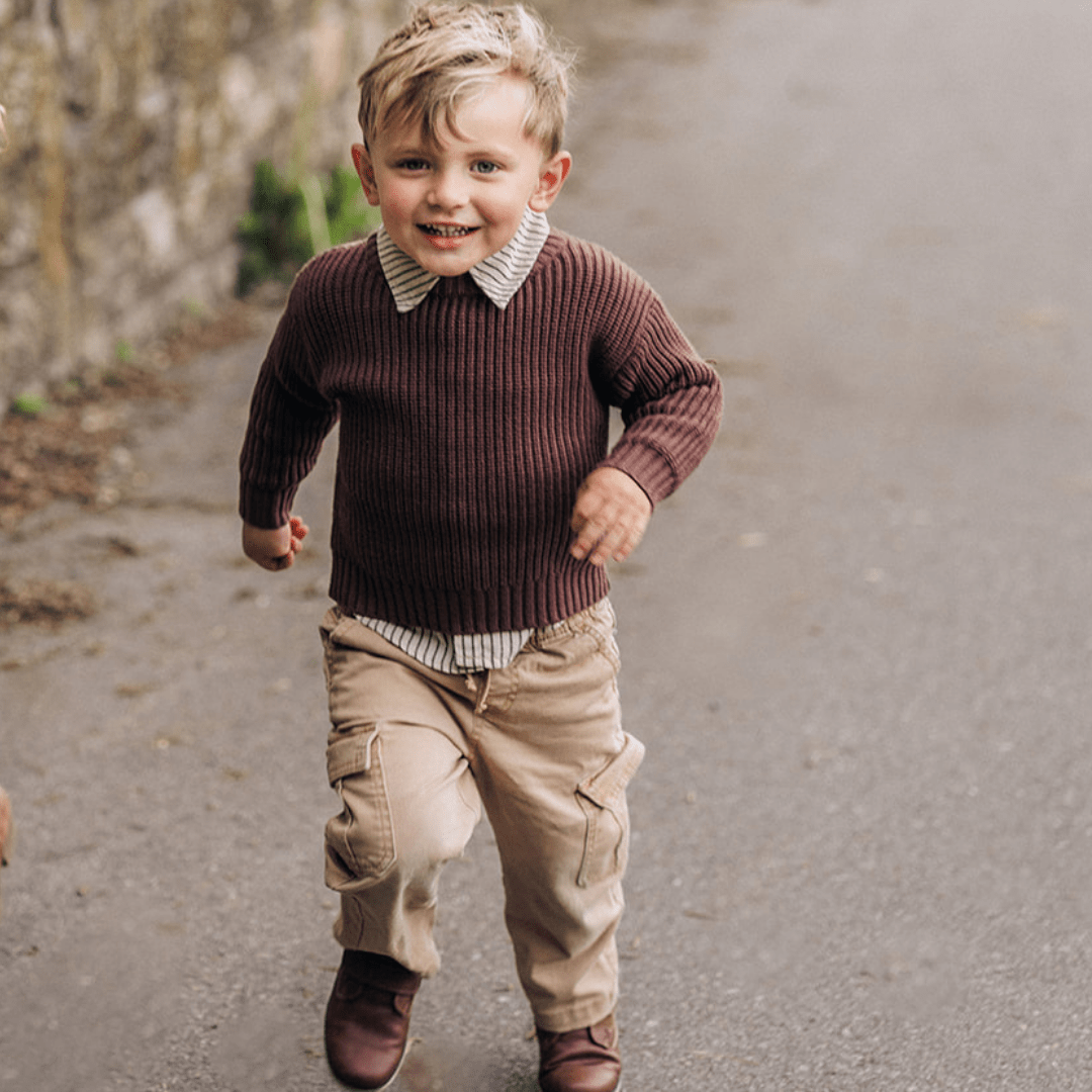 Chocolate Brown Knit Pullover Sweater - Baby & Kids