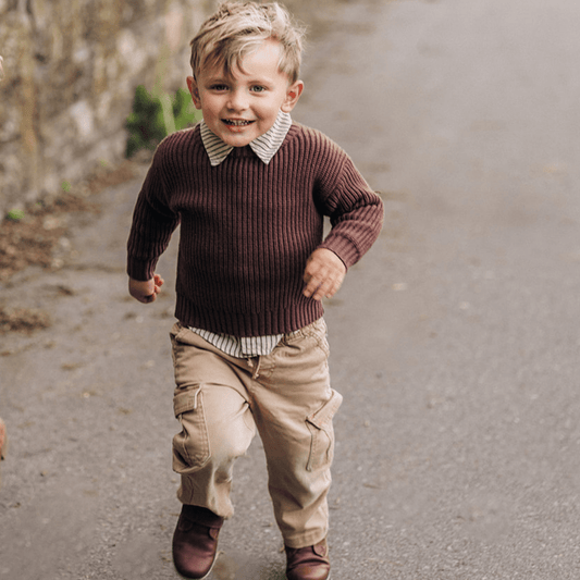 Chocolate Brown Knit Pullover Sweater - Baby & Kids