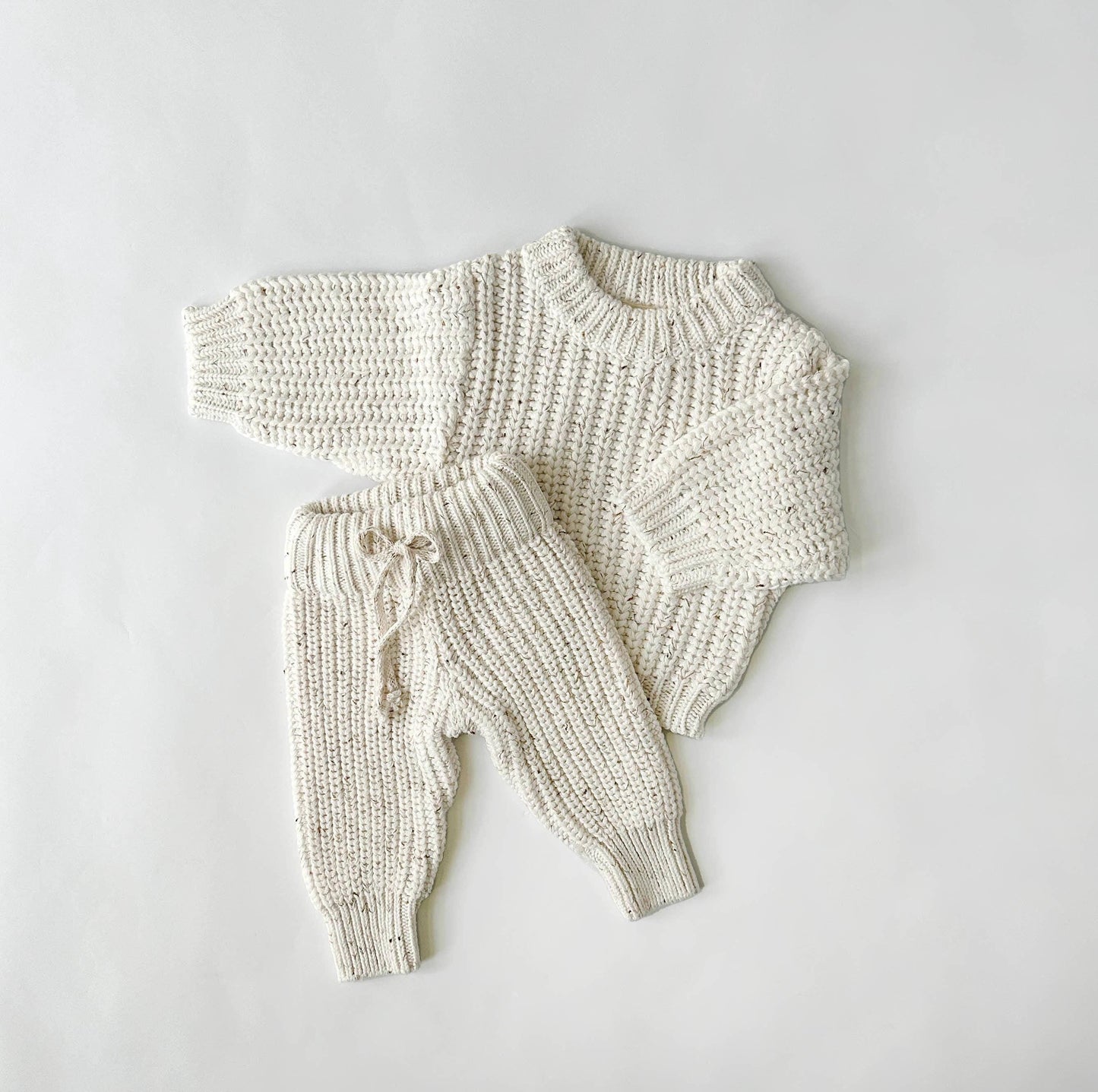 Chunky Knit Sweater + Pants Set
