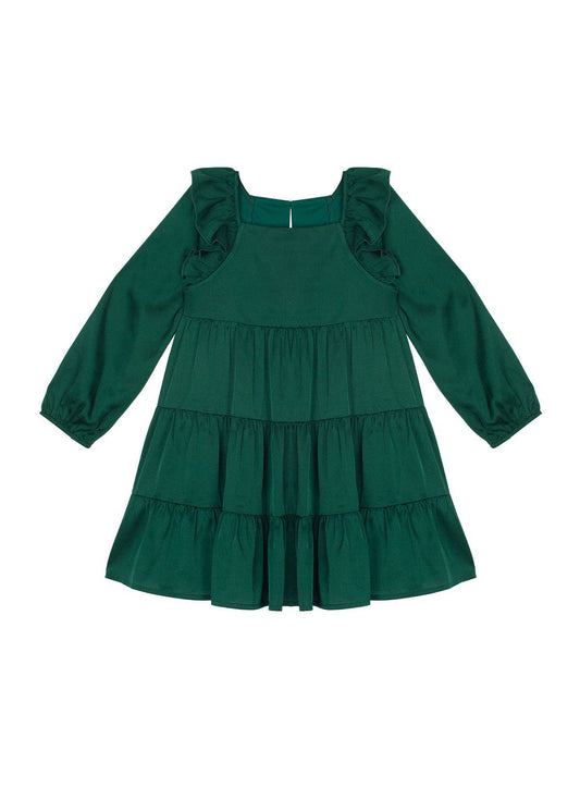Mistletoe Emerald Green Tiered Dress