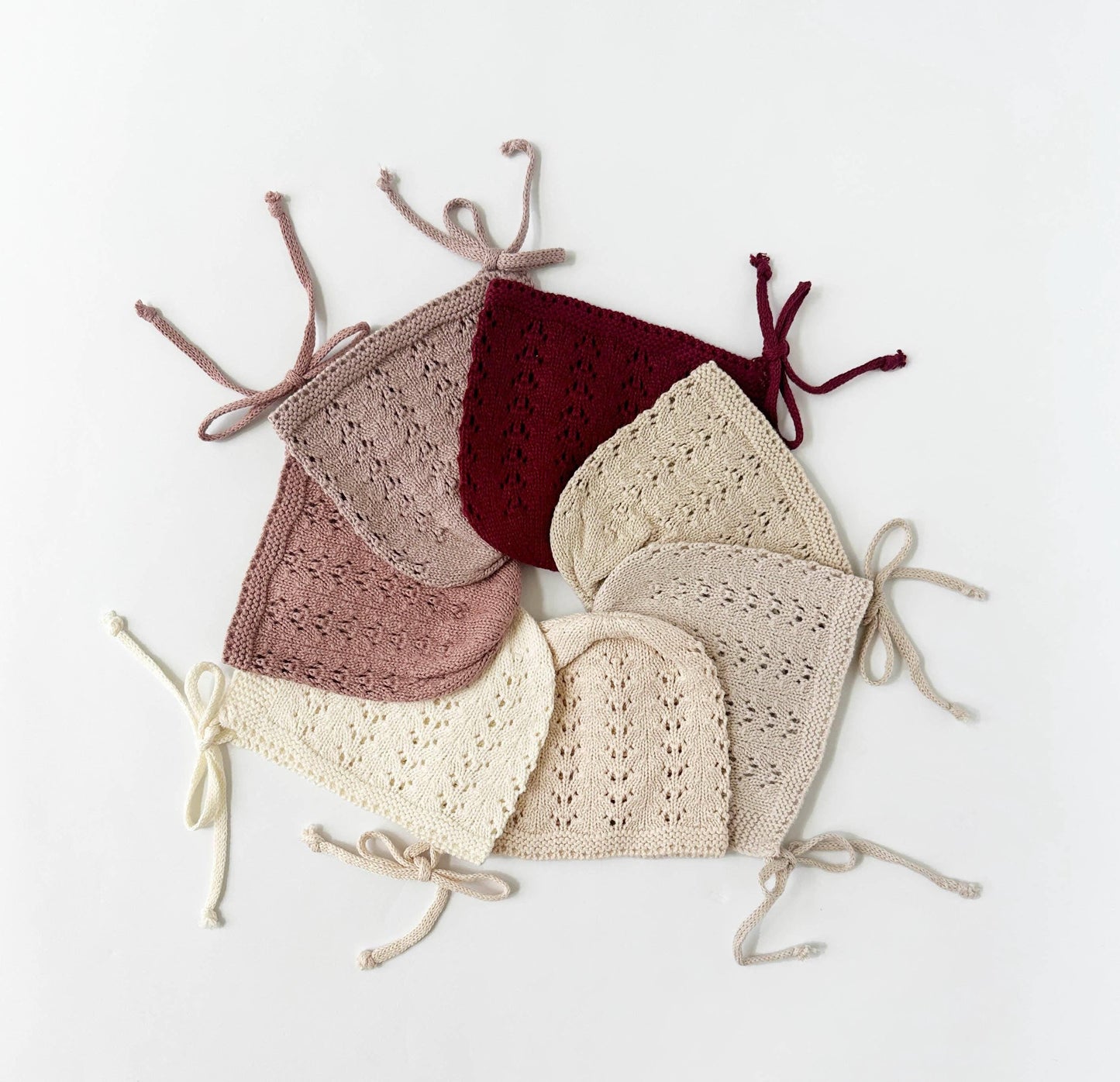 Baby Knit Bonnet Cotton lace Hat| Jamie