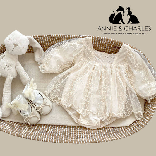 Annie & Charles® Baby Bloomer Dress made of Lace