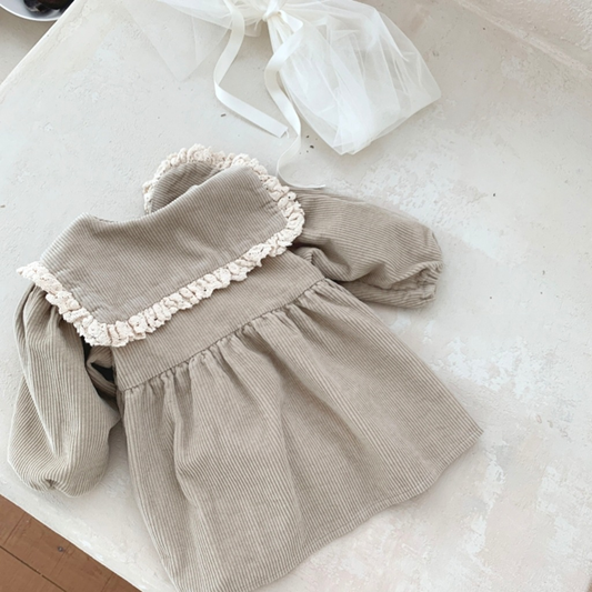 Annie & Charles® corduroy cotton dress with collar CLARY