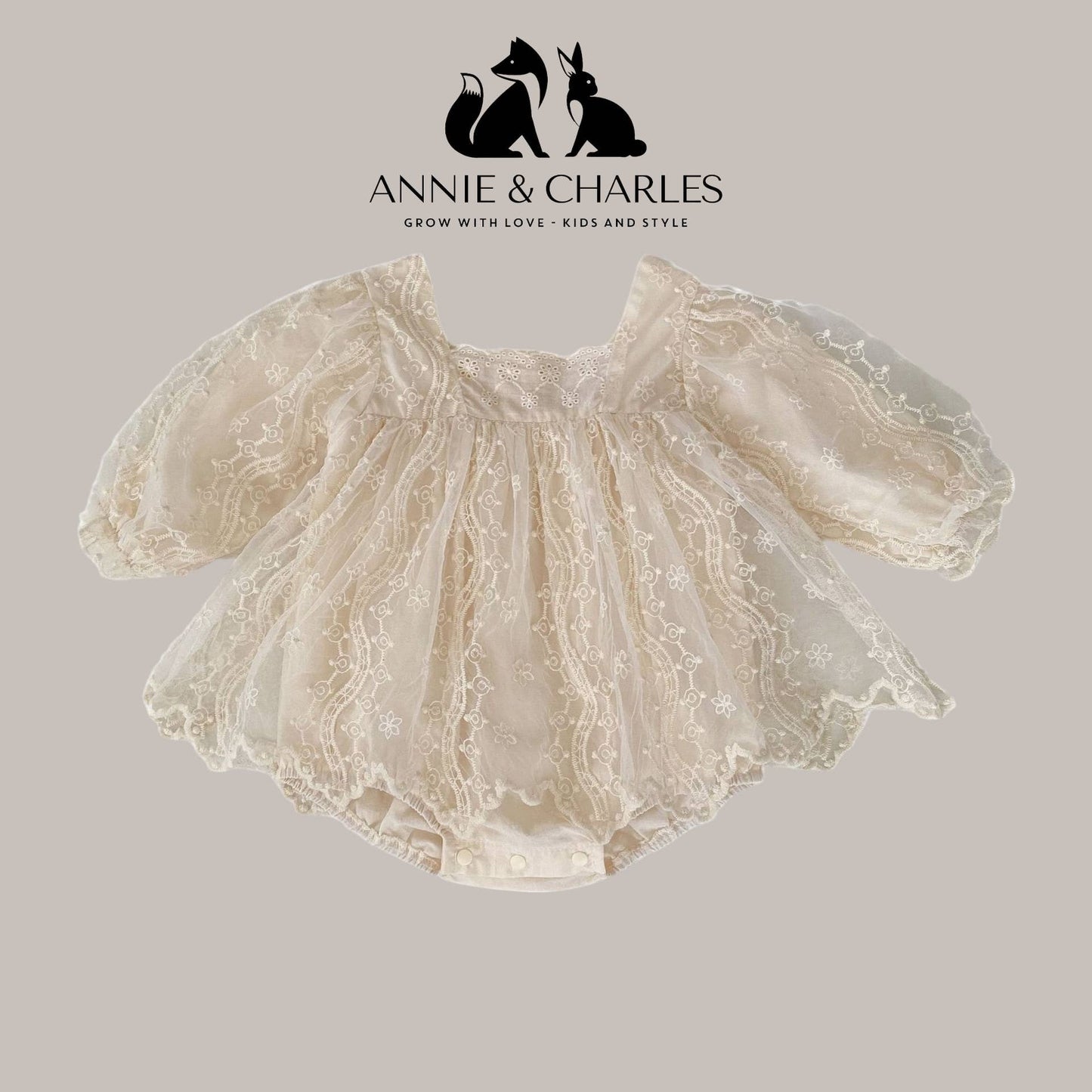 Annie & Charles® Baby Bloomer Dress made of Lace