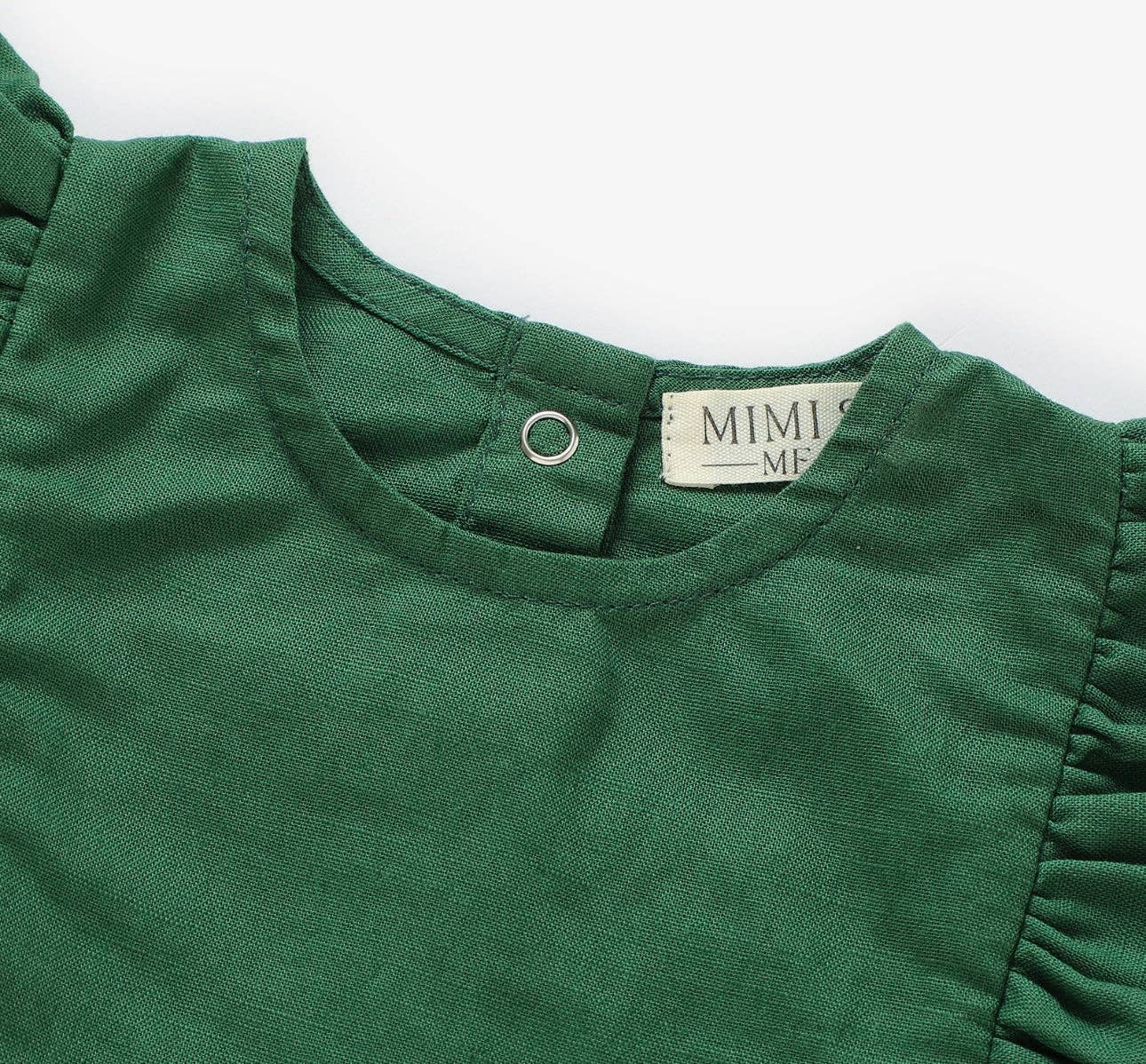 The Holly Dress -Forest Green-Organic Linen sleeveless dress