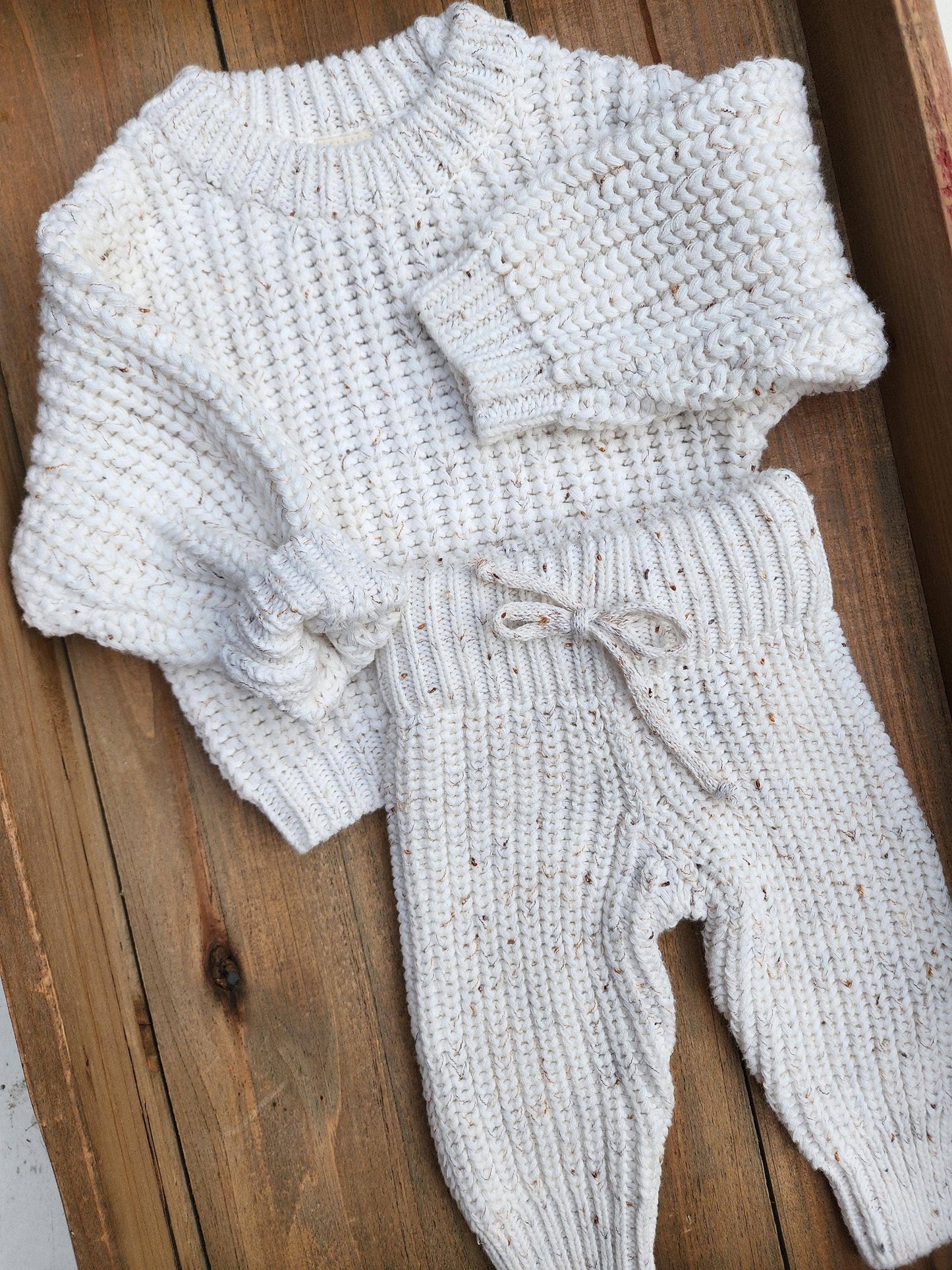 Chunky Knit Sweater + Pants Set