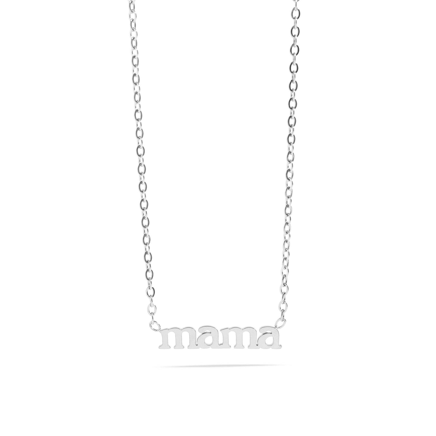 18K Gold PVD Stainless Steel Mama Charm Necklace