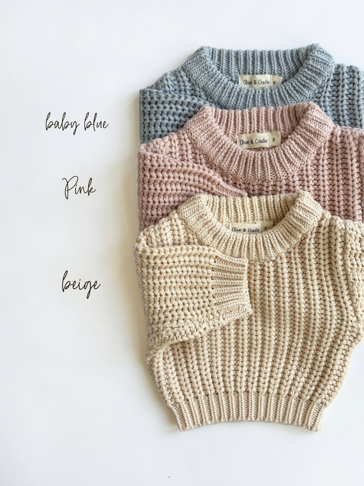 Chunky Knit Sweater Pastels