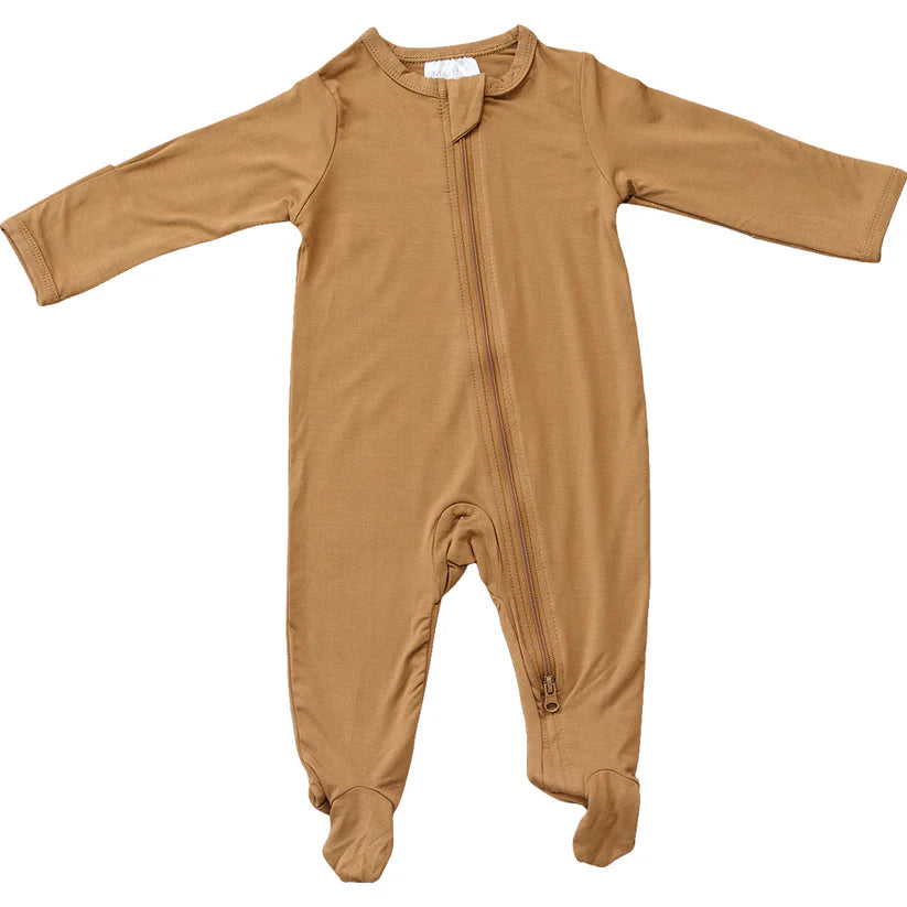 Mustard Bamboo Footed Zipper