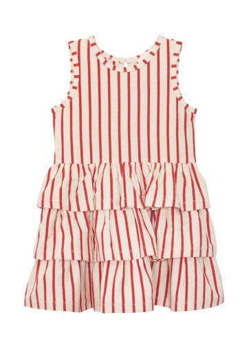 TERRACOTTA STRIPE DRESS