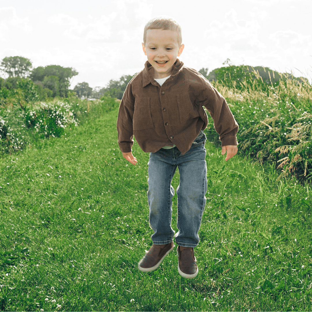 Cocoa Brown Corduroy Jacket - Kids