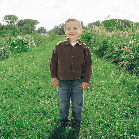 Cocoa Brown Corduroy Jacket - Kids
