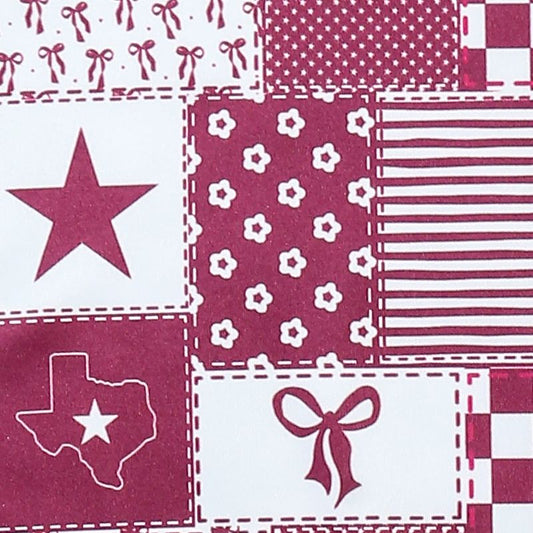 Texas Maroon Baby Romper