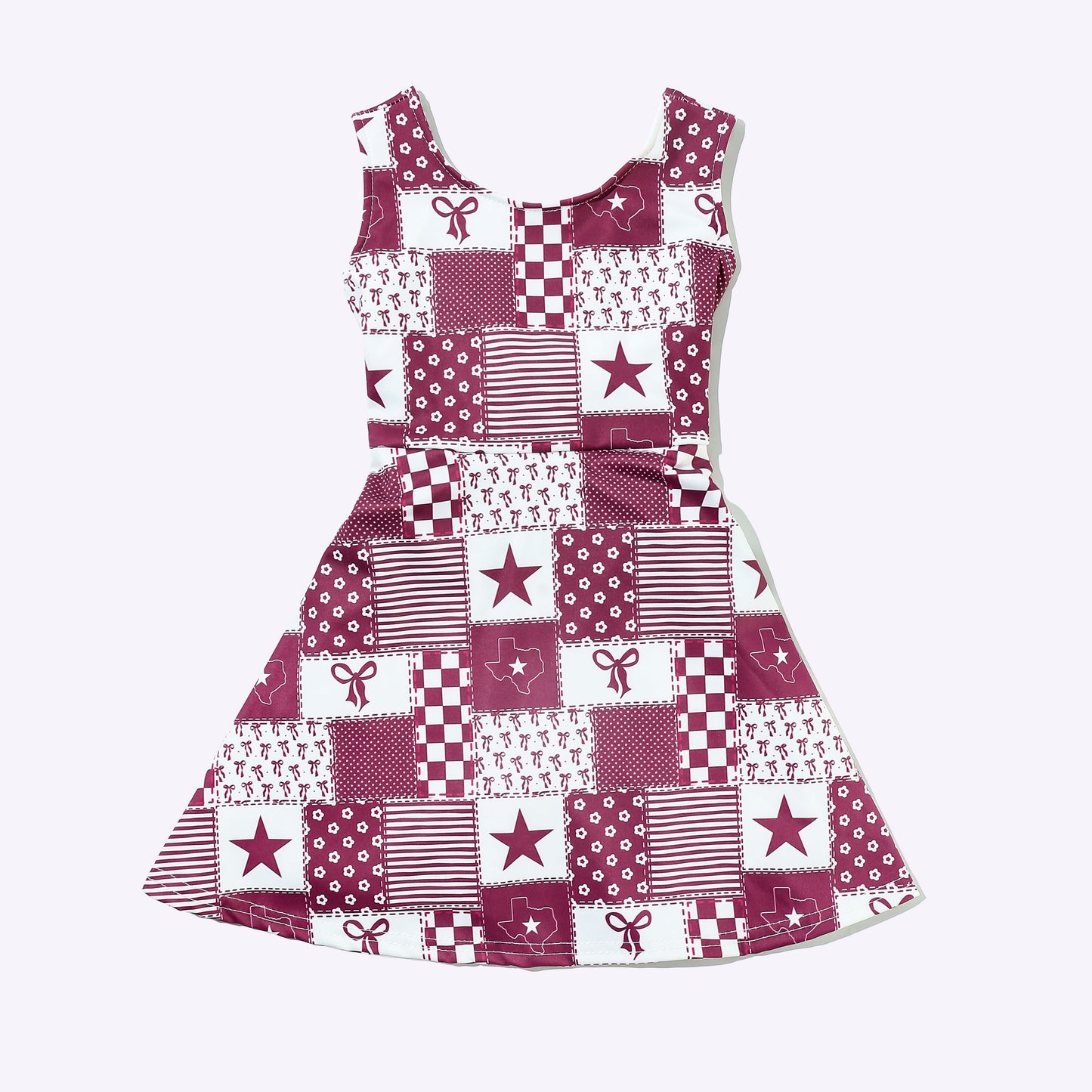 Texas Maroon Girls Athletic Dress