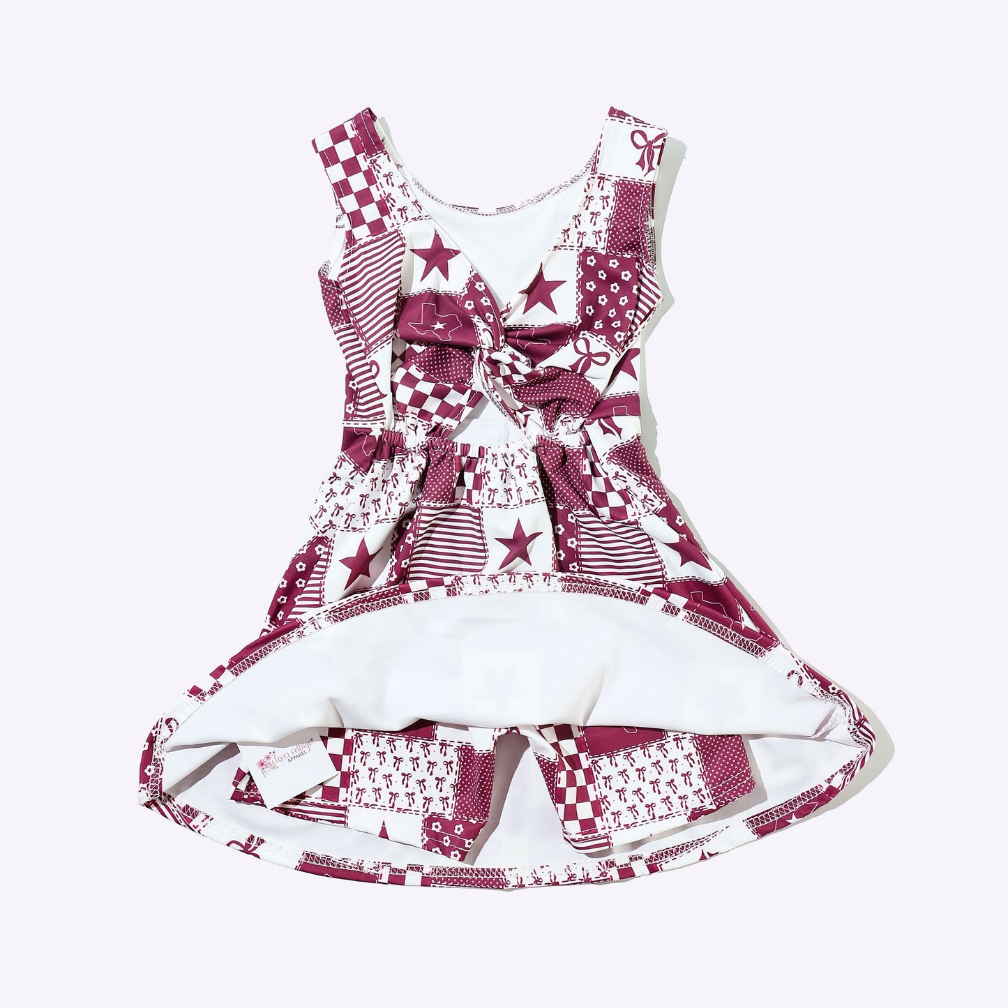 Texas Maroon Girls Athletic Dress