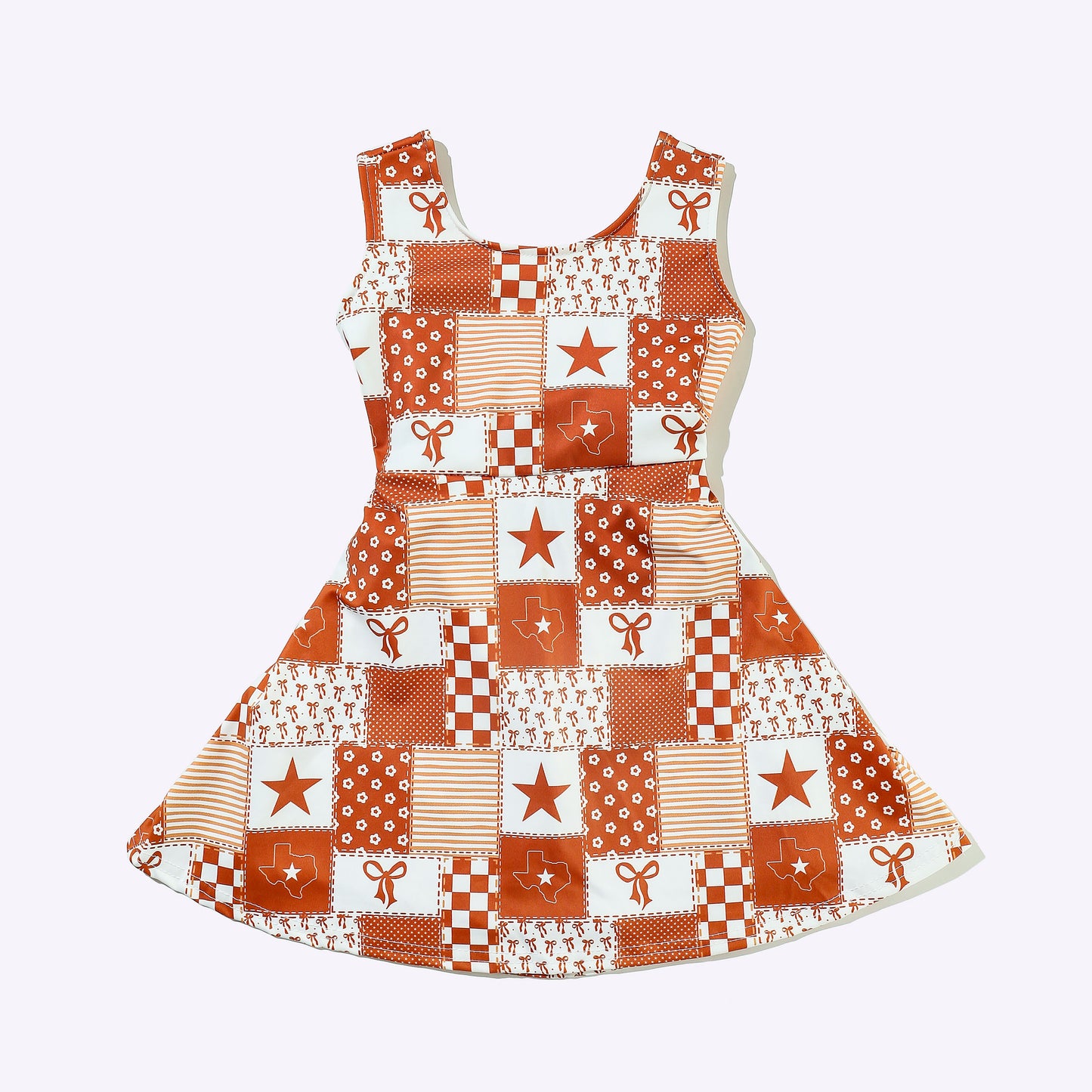 Texas Orange Girls Athletic Dress