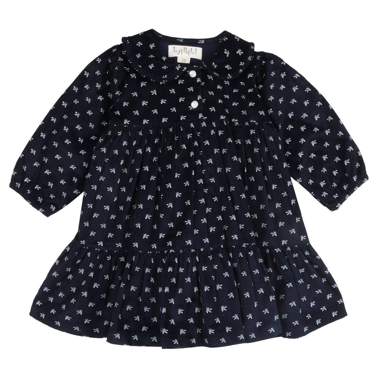 Twilight Bloom Corduroy Dress